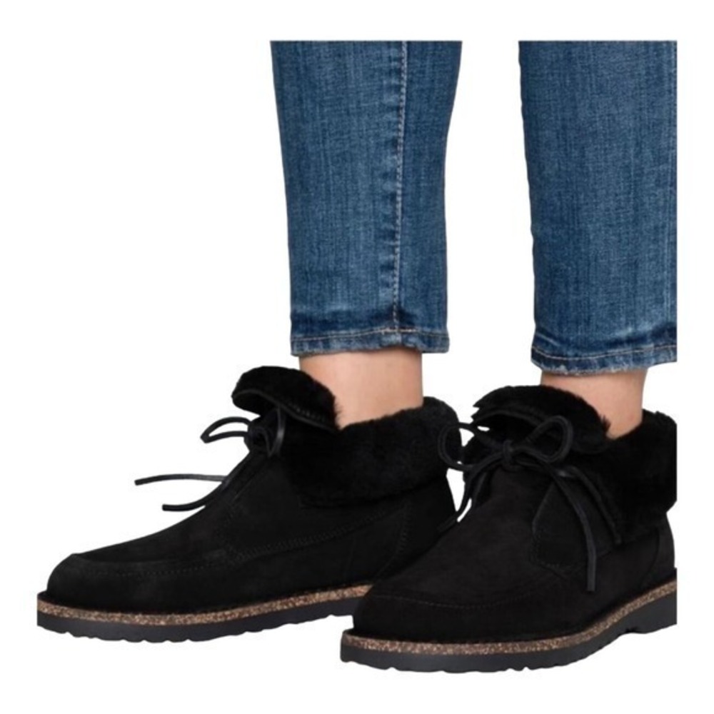 Birkenstock Bakki Suede Leather Black Size 5,5